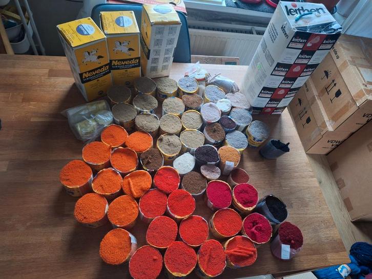 Partij knoopwol tapijtwol smyrna soedan, Hobby en Vrije tijd, Overige Hobby en Vrije tijd, Ophalen