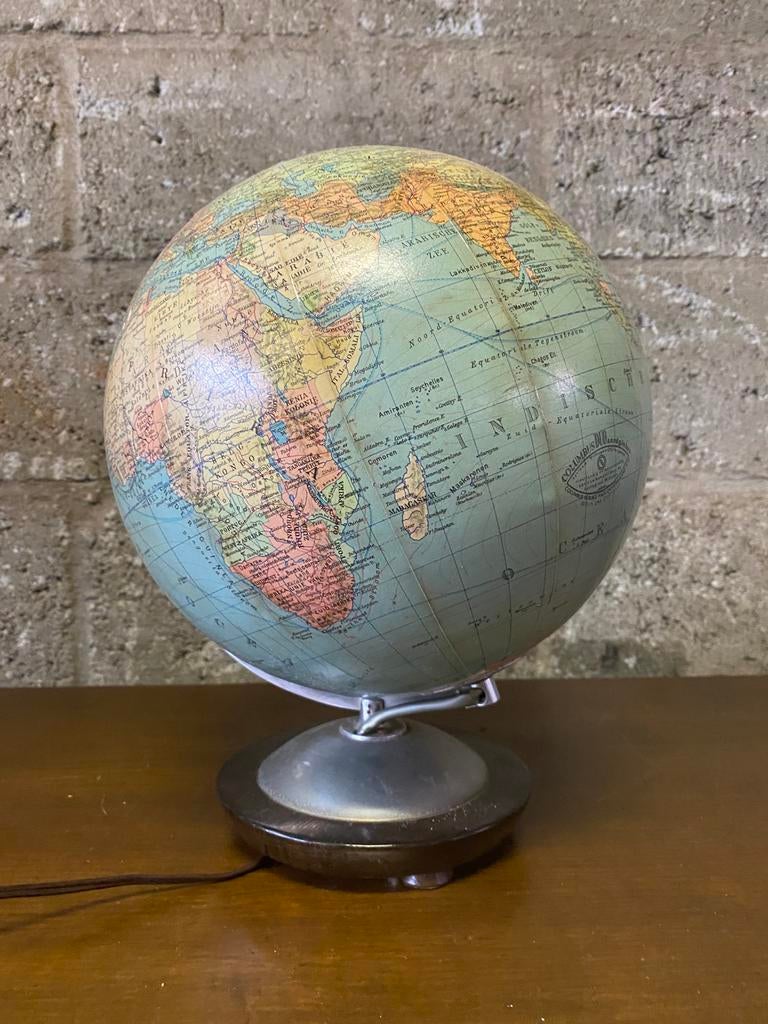 Vintage glazen bol uit de jaren 50 paul oestergaard, Huis en Inrichting, Woonaccessoires | Wereldbollen, Ophalen of Verzenden