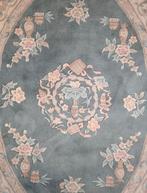 Handgeknoopt Aubusson tapijt ovaal China roses grey 172x242, ., 150 tot 200 cm, Ophalen of Verzenden, .
