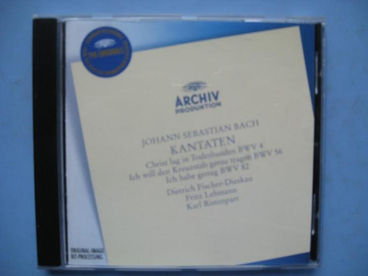 Bach, Kantaten BWV4, 56 en 82, Fischer-Diskau e.a., Cd's en Dvd's, Cd's | Klassiek, Zo goed als nieuw, Vocaal, Barok, Ophalen of Verzenden