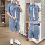 Summer men's lightweight trendy and stylish two-piece set, Verzenden, Nieuw, Overige maten