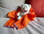Oranje fan sjaaltje met rood-wit-blauw franje, Ophalen of Verzenden, Zo goed als nieuw, Overige sporten, Vaantje of Sjaal