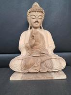 Boeddha zittend op een lotus/vitarka mudra/handgemaakt/Azië, Ophalen of Verzenden, Nieuw