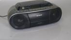 Sony CFD-S01 draagbare boombox met CD, cassette en radio, Info@usedonline.com, Ophalen of Verzenden, Zo goed als nieuw, Sony