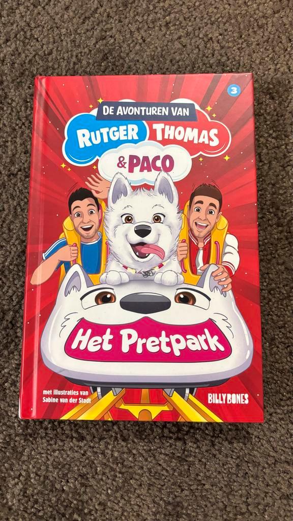 Rutger, Thomas & Paco - Het Pretpark, Boeken, Kinderboeken | Jeugd | onder 10 jaar, Zo goed als nieuw, Fictie algemeen, Ophalen of Verzenden