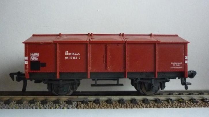 Fleischmann H0 klapdekselwagon, Hobby en Vrije tijd, Modeltreinen | H0, Gebruikt, Wagon, Gelijkstroom, Fleischmann, Ophalen of Verzenden