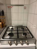 RVS Pelgrim gasfornuis 4 pits, Ophalen, Gebruikt, Minder dan 85 cm, 4 kookzones