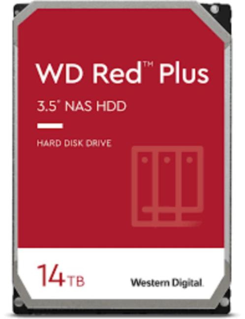 WD Red Plus, 14TB WD140EFGX (8 stuks op voorraad), Computers en Software, Harde schijven, Gebruikt, Desktop, Intern, HDD, SATA