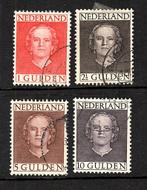 264 nvph 534-537 koningin Juliana 1949 gebruikt zie scan., Postzegels en Munten, Postzegels | Nederland, Verzenden, Na 1940, Gestempeld