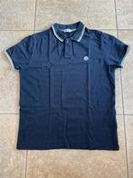Moncler polo shirt Maat L - marine blauw, Ophalen of Verzenden, Zo goed als nieuw, Blauw