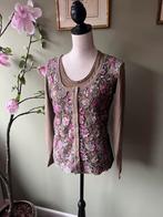 Roberto Sarto Twinset Maat 38, Kleding | Dames, Truien en Vesten, Ophalen of Verzenden, Zo goed als nieuw, Maat 38/40 (M), Bruin