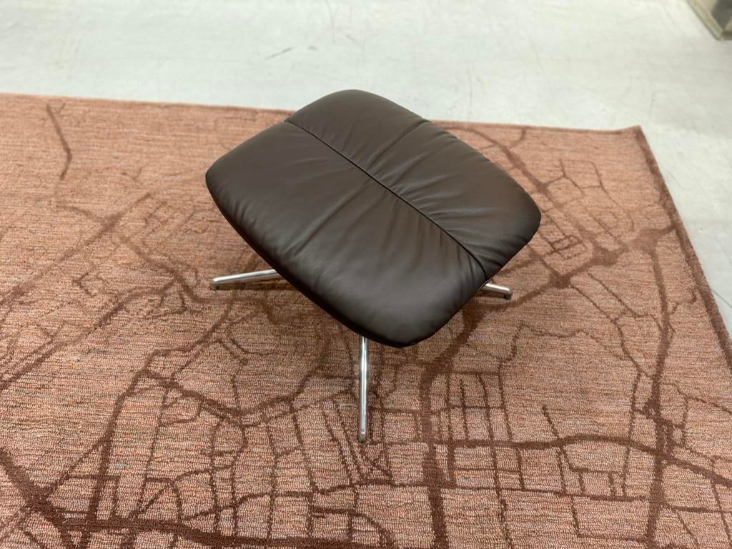 Nieuw Leolux Lodey Voetenbank bruin leer Design stoel, Leolux, Nieuw, Ophalen of Verzenden, Harvink Jori Rolf Benz Design on Stock Eyye Montis Gelderland