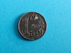 1 cent uit 1943, Verzenden, Koningin Wilhelmina, 1 cent, Losse munt