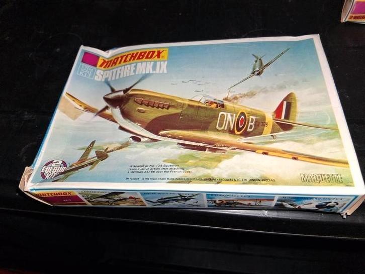 Matchbox Spitfire, Hobby en Vrije tijd, Modelbouw | Vliegtuigen en Helikopters, Gebruikt, Vliegtuig, 1:72 tot 1:144, Overige merken