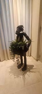 Afrikaans Beeld met Krantenbak of Bloembak, Verzamelen, Ophalen, Gebruikt, Mens