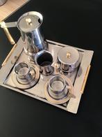 Roestvrij stalen percolator set., Overige materialen, Overige typen, Ophalen of Verzenden, Zo goed als nieuw