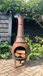 Ideale gietijzeren terraskachel tuinhaard 120 cm hoog izgst!, Ophalen, Gebruikt