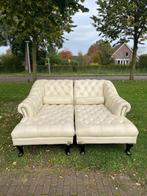GRATIS LEVERING HEEL NL Chesterfield Echt Leer Chaise Lounge, 150 tot 200 cm, Leer, Ophalen of Verzenden, Zo goed als nieuw