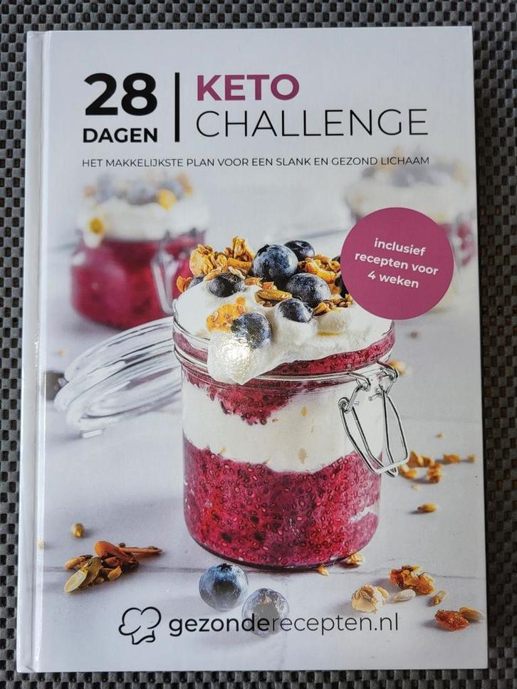 28 dagen keto challenge,  gezonderecepten, Boeken, Gezondheid, Dieet en Voeding, Zo goed als nieuw, Ophalen of Verzenden