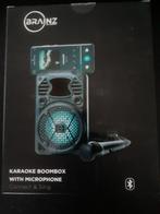 Karaoke Boombox met microfoon, Ophalen of Verzenden, Nieuw, Complete set
