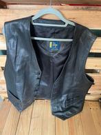 Colbert gilet, echt leer, Ophalen, Zo goed als nieuw, Zwart