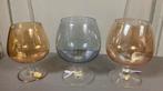 Cognac glazen gekleurd, Ophalen of Verzenden