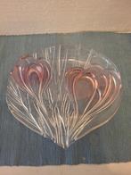 Walther Glass - mooie glazen schaal met crocussen, Ophalen of Verzenden