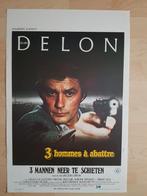 filmaffiche Alain Delon 3 hommes a abattre 1980 filmposter, Rechthoekig Staand, Ophalen of Verzenden, Zo goed als nieuw, A1 t/m A3