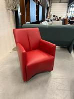 Nieuw Leolux Galathea Fauteuil Rood leer Design stoel, Huis en Inrichting, Fauteuils, Leolux, Nieuw, Ophalen of Verzenden, Leer