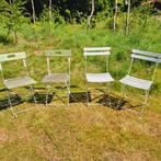 Bistro stoelen, 4 stuks., Tuin en Terras, Ophalen, 4 zitplaatsen, Gebruikt, Stoel