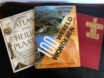 Set boeken; 100 Wereldwonderen & Atlas van Heilige Plaatsen beschikbaar voor biedingen