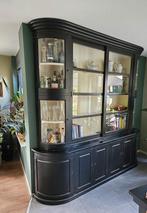 Franse antieke vitrinekast, Huis en Inrichting, Ophalen, Gebruikt, 200 cm of meer, Glas