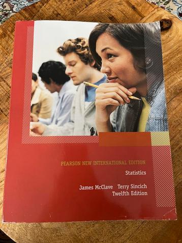 Pearson Statistics - James McClave, Terry Sincich beschikbaar voor biedingen