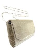 Sprankelende Gouden gala tas, Sieraden, Tassen en Uiterlijk, Tassen | Damestassen, Overige kleuren, Verzenden, Nieuw, Tiel