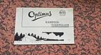Oude folder Optimus kampeertoestellen 1953, Verzenden, Gebruikt, Overige typen