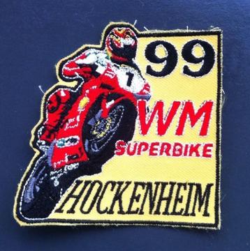 WM superbike SBK 1999 Hockenheim patch badge opnaai embleem beschikbaar voor biedingen