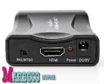 HDMI naar Scart Converter, Omvormer, HDMI In, Scart Uit