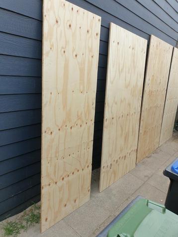 4 multiplex / underplayment platen 19 mm dik  beschikbaar voor biedingen