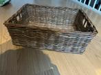 Rieten mand 56x43 cm, Mand, Ophalen of Verzenden, Zo goed als nieuw, Riet