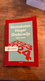 Wetteksten hoger onderwijs 2023-2024, Boeken, Studieboeken en Cursussen, Nieuw, Noordhoff, Ophalen of Verzenden, WO