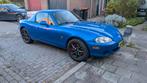 Mazda MX-5 1.6 I 2002 Blauw | nieuwe kokerbalken, Auto's, Achterwielaandrijving, Zwart, 4 cilinders, Cabriolet