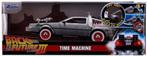 Jada Diecast: Back to the Future Part 3 Diecast Time Machine, Hobby en Vrije tijd, Modelauto's | 1:24, ., Nieuw, Ophalen of Verzenden
