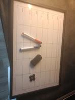 Whiteboard met stiften en wisser voor €6, Ophalen, Zo goed als nieuw, Magneetbord