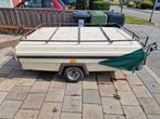 Tka: bagagewagen met houten sloepje overnaads kopergeklonken, Watersport en Boten, Ophalen, Gebruikt