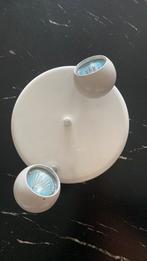 bollamp - plafondlamp - wit - vintage, Huis en Inrichting, Ophalen of Verzenden, Gebruikt, Metaal, Vintage