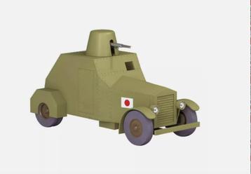 Gepantserde Tank Kuifje schaal 1/24 Les voitures TINTIN # 42 beschikbaar voor biedingen
