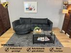 GRATIS LEVERING Vloeiende Zwarte “Dimehouse Bella” Hoekbank, Huis en Inrichting, Ophalen of Verzenden, Zo goed als nieuw, Noordkade 68A