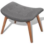 NIEUWE Fauteuil met voetenbank grijs, Huis en Inrichting, Fauteuils, Hout, Venlo, Nieuw, Ophalen of Verzenden