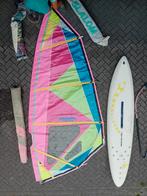 Complete surfset incl 4 zeilen., Watersport en Boten, Ophalen, Gebruikt, 5 tot 7 m²