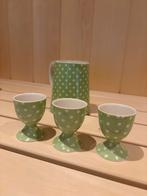 Green gate groen stippen kannetje eierdoppen, Huis en Inrichting, Keuken | Servies, Ophalen of Verzenden, Zo goed als nieuw, Overige stijlen